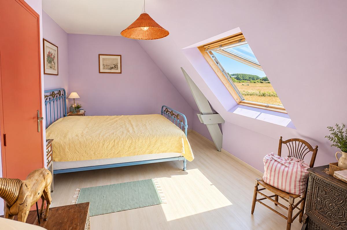 Belle maison familiale, 4 chambres au calme, proche de Sauzon 