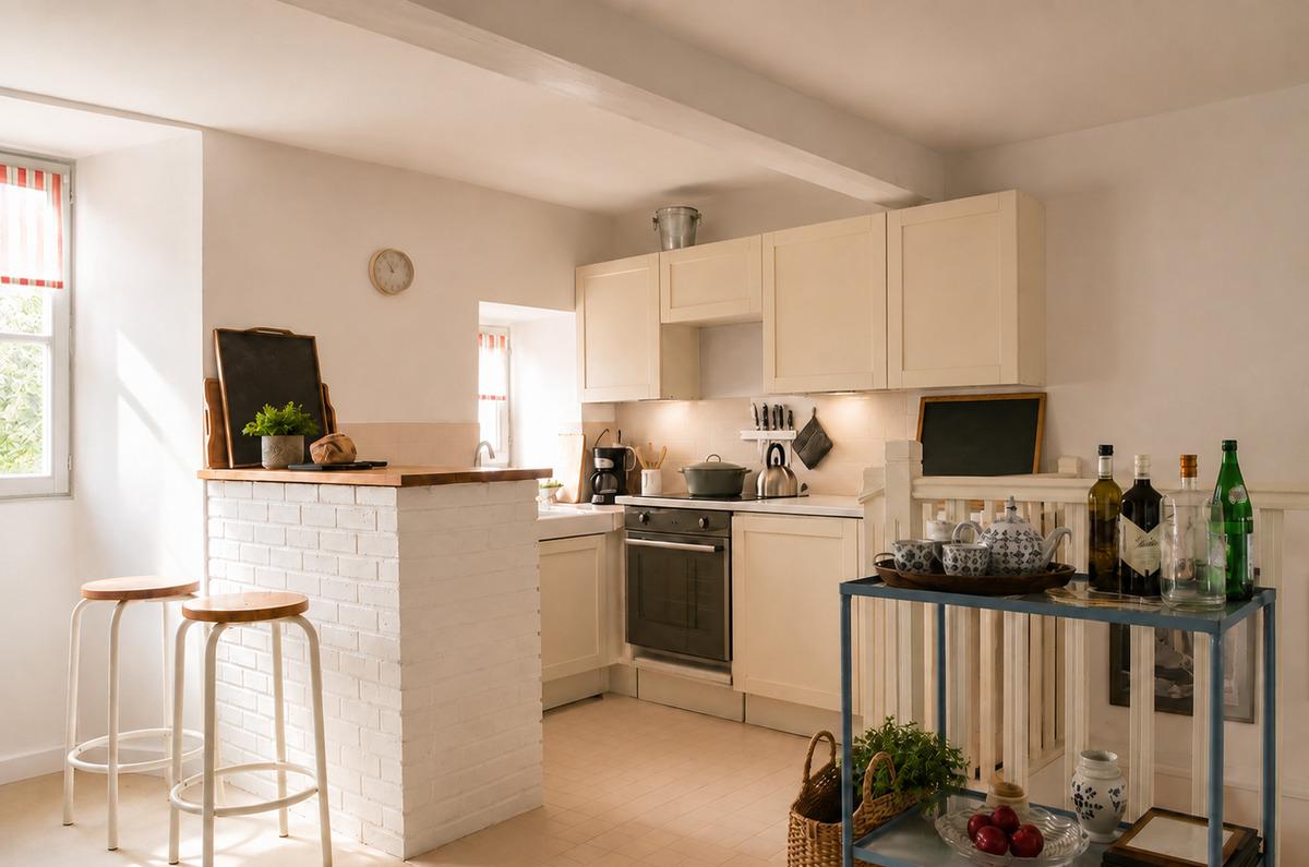 Charmante maison de ville avec ext�rieur arbor� au calme dans le centre de Palais